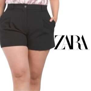 ZARA Black Trouser Shorts